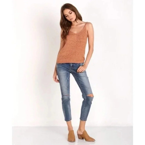 One Teaspoon Freebirds Skinny Jeans Crop Blue indigo Zipper Ankle straight leg - Picture 8 of 16
